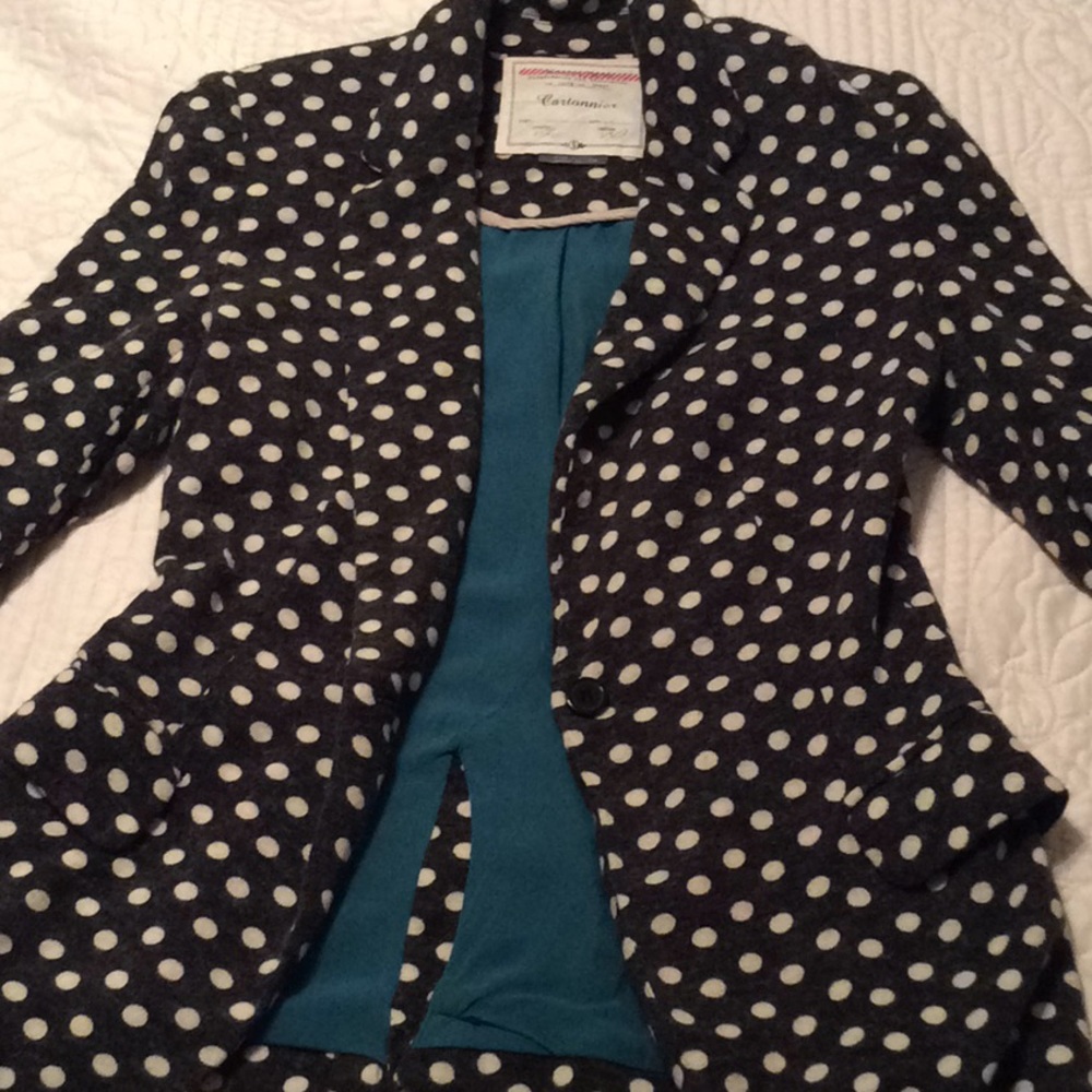 Anthropologie Polka dot blazer - S